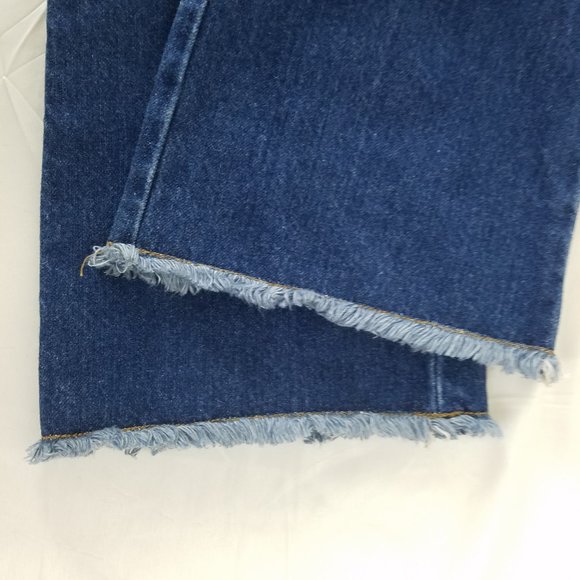 Express Jeans Juniors Size 5 Mid Rise Womens Flared Medium Wash Blue Denim - Picture 14 of 15